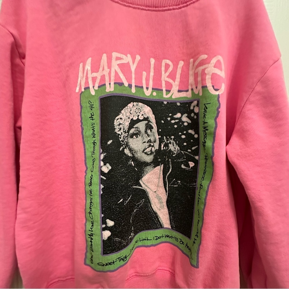 Girls Size 7 Mary J Blige Pink Sweatshirt - Picture 3 of 6